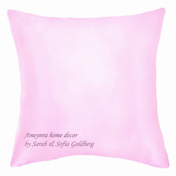 Decorative Pillow Light Pink Satin 16x16 inches. New, soft - Picture 1 of 1